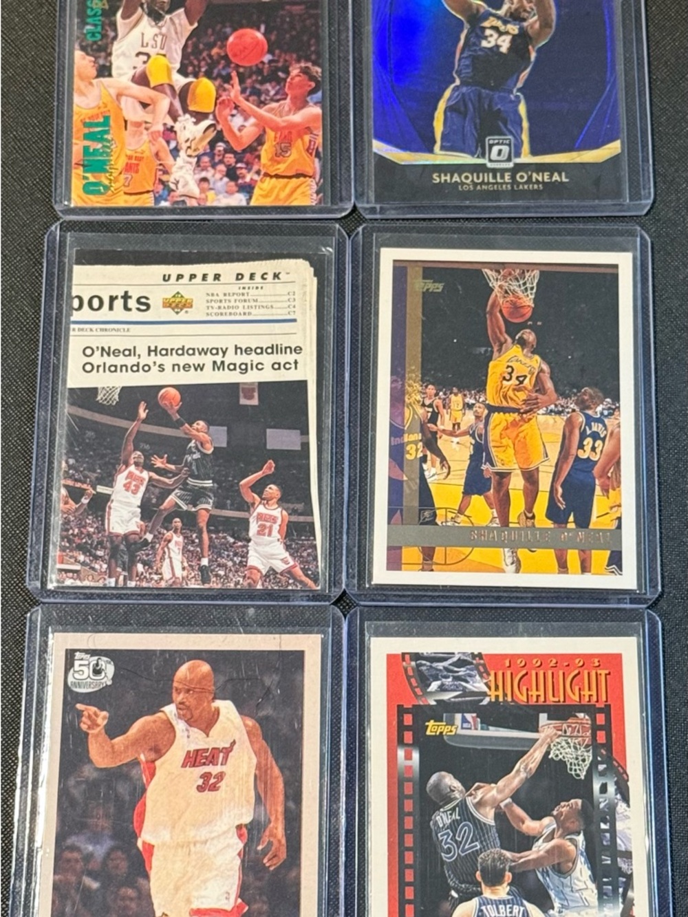 Shaquille O’Neal lot of 14 cards